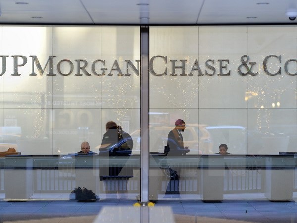 Trụ sở ngân hàng JP Morgan Chase ở New York của Mỹ. (Ảnh: EPA/TTXVN)