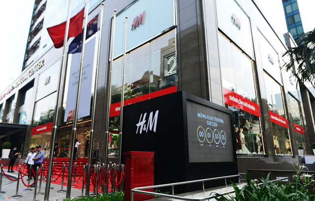 Ccông trình cửa hàng H&M rộng 2200m2 tại TP HCM
