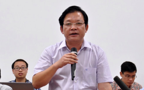 Ông Phạm Ngọc Lai, Quyền Vụ trưởng Vụ Thanh tra, Tổng cục Thuế trả lời báo chí tại họp báo. (Ảnh: MOF)
