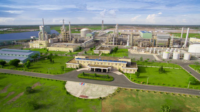 Nhà máy Đạm Cà Mau tại huyện U Minh, tỉnh Cà Mau sử dụng nguồn khí từ đường ống dẫn khí PM3 Cà Mau