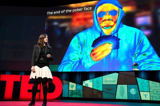 Poppy Crum trình bày tại TED 2018 (Nguồn: BI)