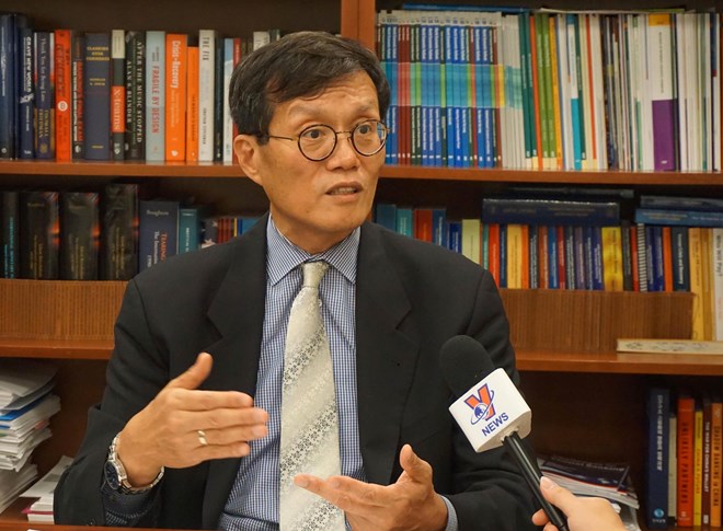 Ông Changyong Rhee, Giám đốc của IMF phụ trách khu vực châu Á-Thái Bình Dương. (Ảnh Đặng Huyền/Vietnam+)