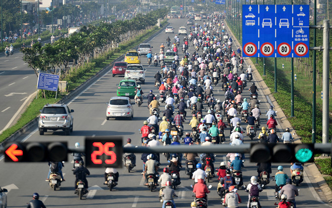 Xe máy vẫn là phương tiện giao thông chủ yếu của người dân Việt Nam từ nay tới năm 2030