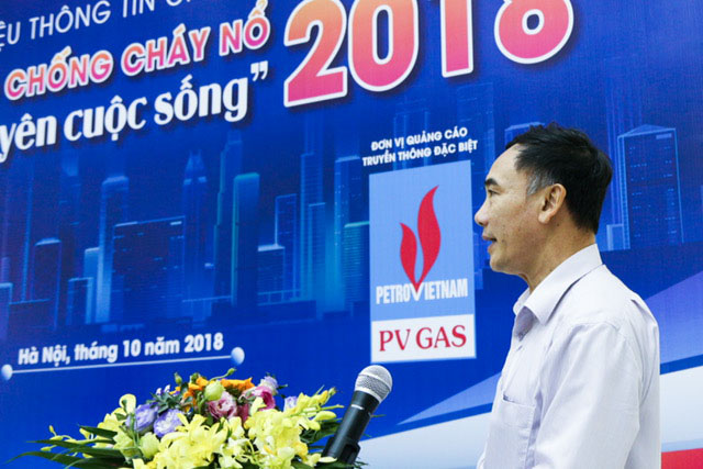 PGS, TS Lê Xuân Đình thông tin về chương trình “Tháng phòng chống cháy nổ 2018”