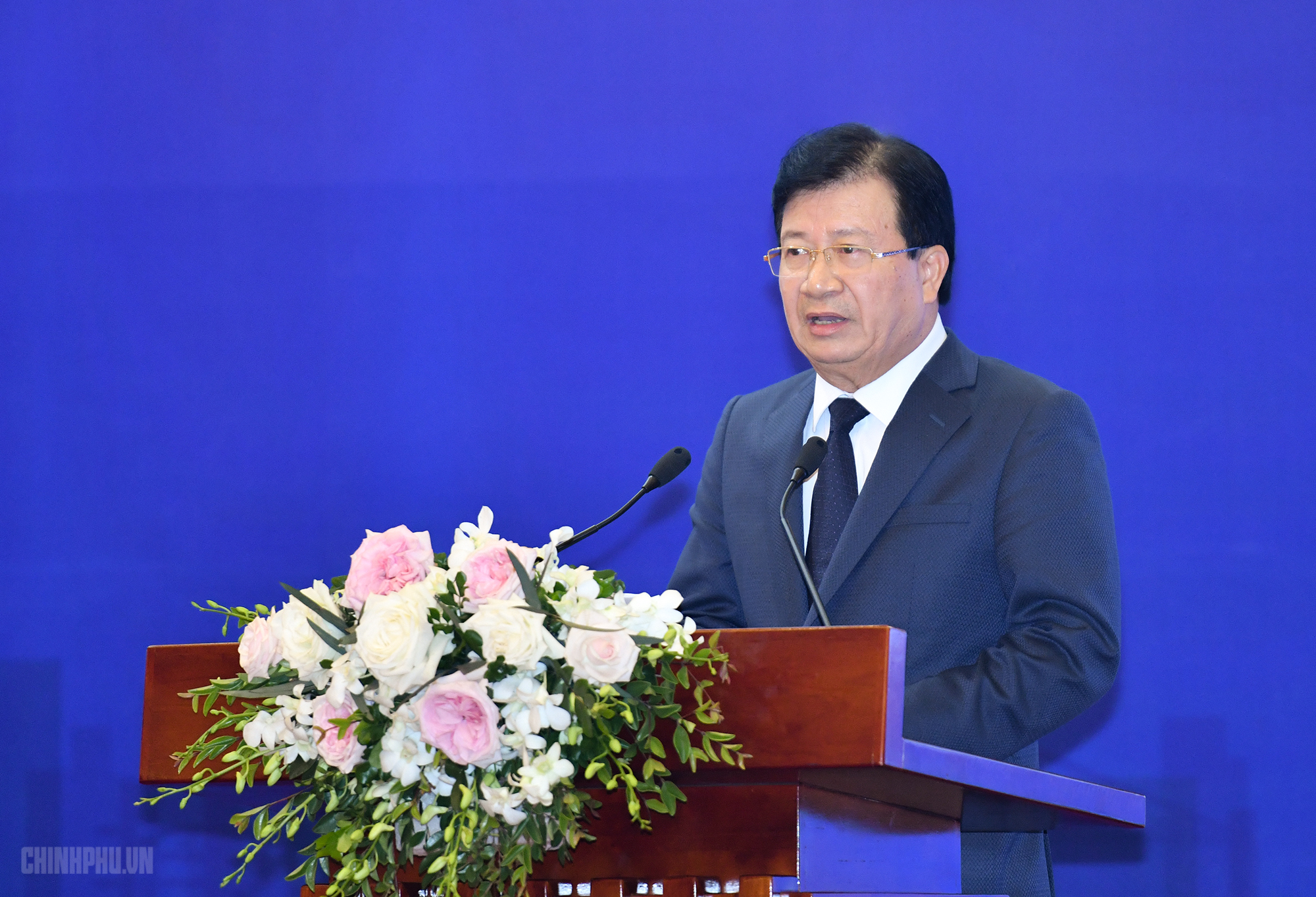 Phó Thủ tướng Trịnh Đình Dũng phát biểu tại Hội nghị. Ảnh: VGP/Quang Hiếu