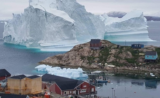 Ảnh tư liệu: Băng trên đảo Greenland ngày 13/7/2018. (Nguồn: AFP/ TTXVN)