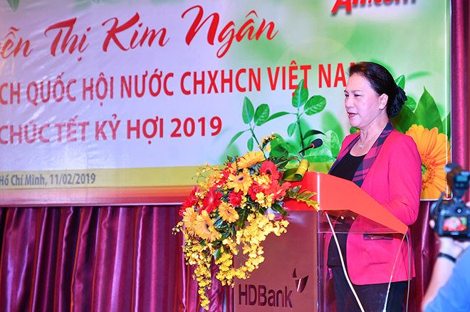  Chủ tịch Quốc hội Nguyễn Thị Kim Ngân đánh giá cao kết quả đạt được của HDBank và Vietjet trong năm 2018