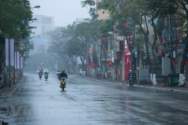 Bắc Bộ và Bắc Trung Bộ có mưa và sương mù, trời rét về đêm và sáng sớm. (Nguồn: Vietnam+)