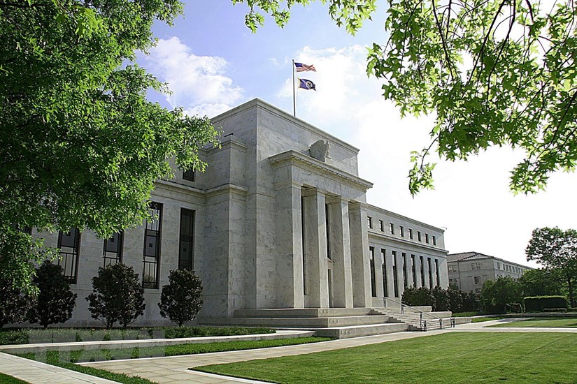Trụ sở ngân hàng dự trữ liên bang Mỹ (Fed) ở Washington, DC. (Ảnh: AFP/TTXVN)