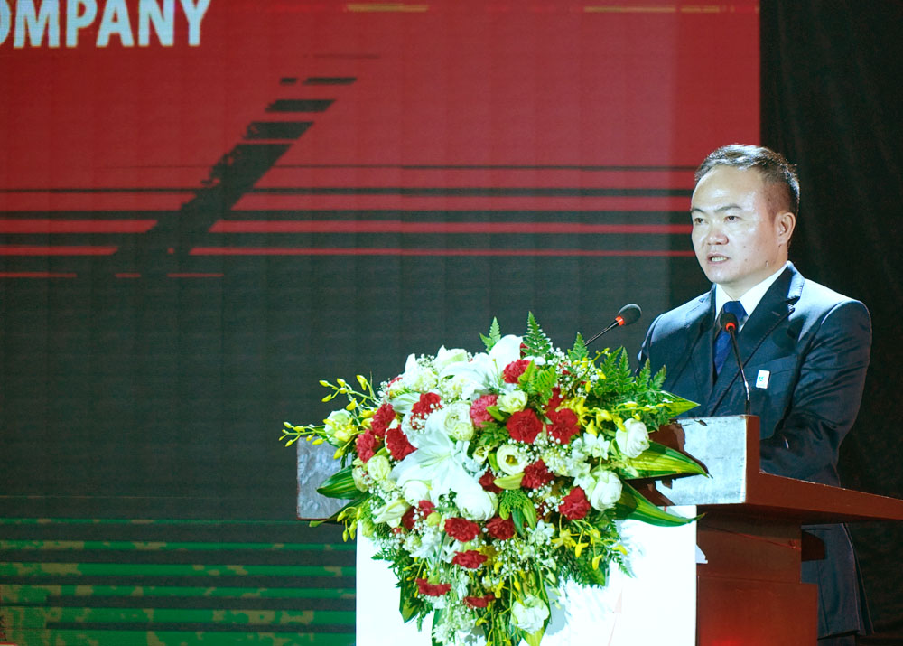 Ông Phạm Việt Khoa, Chủ tịch FECON phát biểu tại Lễ kỷ niệm 15 năm thành lập FECON