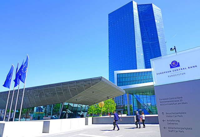 Trụ sở ECB tại Frankfurt (Đức)
