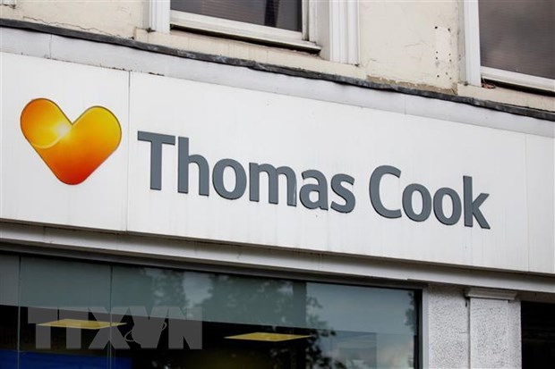 Một chi nhánh của Thomas Cook ở London, Anh. (Ảnh: AFP/TTXVN)