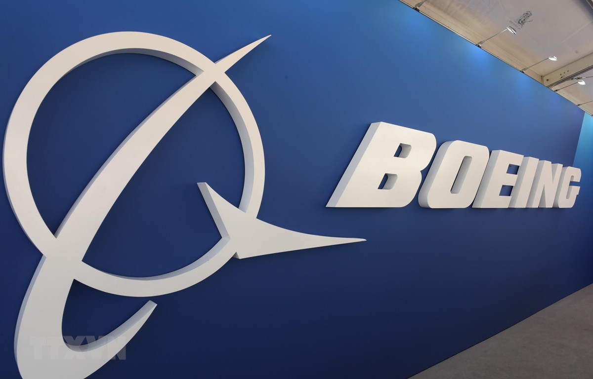 Biểu tượng Boeing tại triển lãm hàng không quốc thế Paris, Pháp, ngày 19/6/2019. (Ảnh: AFP/TTXVN)