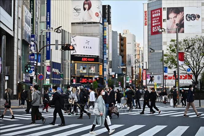 Quang cảnh tại thủ đô Tokyo, Nhật Bản ngày 7/4/2020. Ảnh: AFP/TTXVN