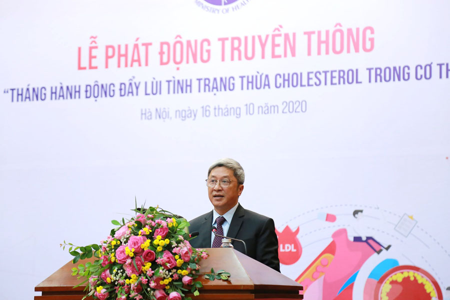 PGS. TS. Nguyễn Trường Sơn, Thứ trưởng Bộ Y tế phát biểu tại Lễ phát động