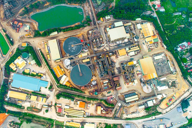 Nhà máy chế biến khoáng sản của MHT tại mỏ đa kim Núi Pháo