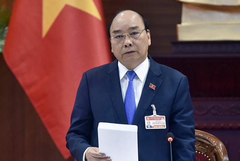 Thủ tướng Chính phủ Nguyễn Xuân Phúc phát biểu tại cuộc họp