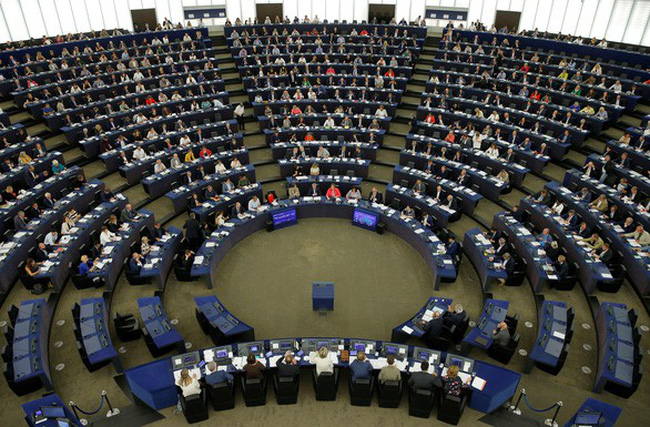 Nghị viện châu Âu trong phiên bỏ phiếu ngày 18/7/2019 tại Strasbourg, Pháp. (Ảnh: Reuters)