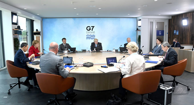 Hội nghị thượng đỉnh G7 đang diễn ra tại Cornwall (Anh)