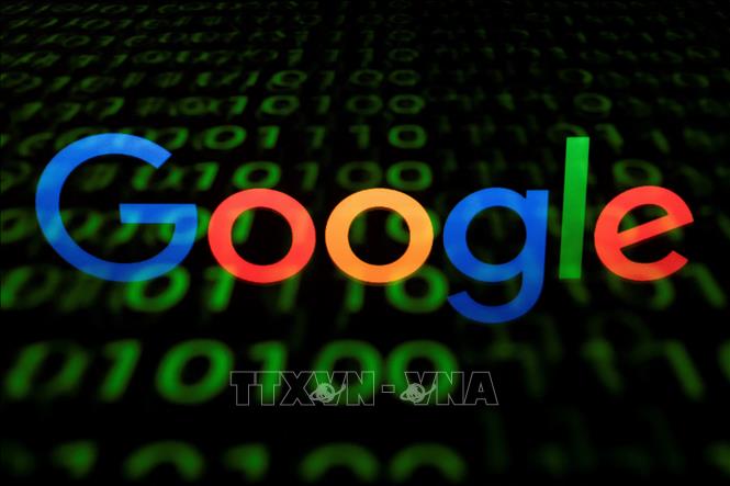 Biểu tượng của Google trên màn hình máy tính bảng. Ảnh: AFP/TTXVN