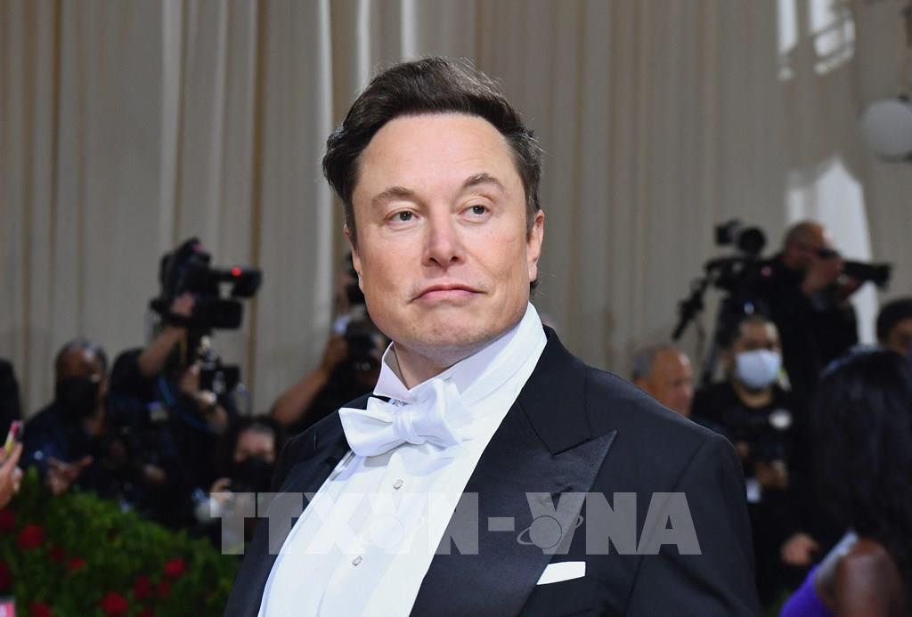 Tỷ phú Elon Musk tại một sự kiện ở New York, Mỹ ngày 2/5/2022. Ảnh: AFP/TTXVN