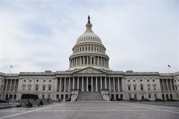 Tòa nhà Quốc hội Mỹ ở thủ đô Washington, DC. (Ảnh: AFP/TTXVN)