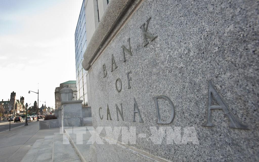 Quang cảnh bên ngoài ngân hàng Trung ương Canada tại Ottawa. Ảnh: AFP/TTXVN