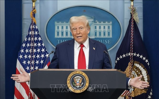 Tổng thống Mỹ Donald Trump. (Ảnh: THX/TTXVN)