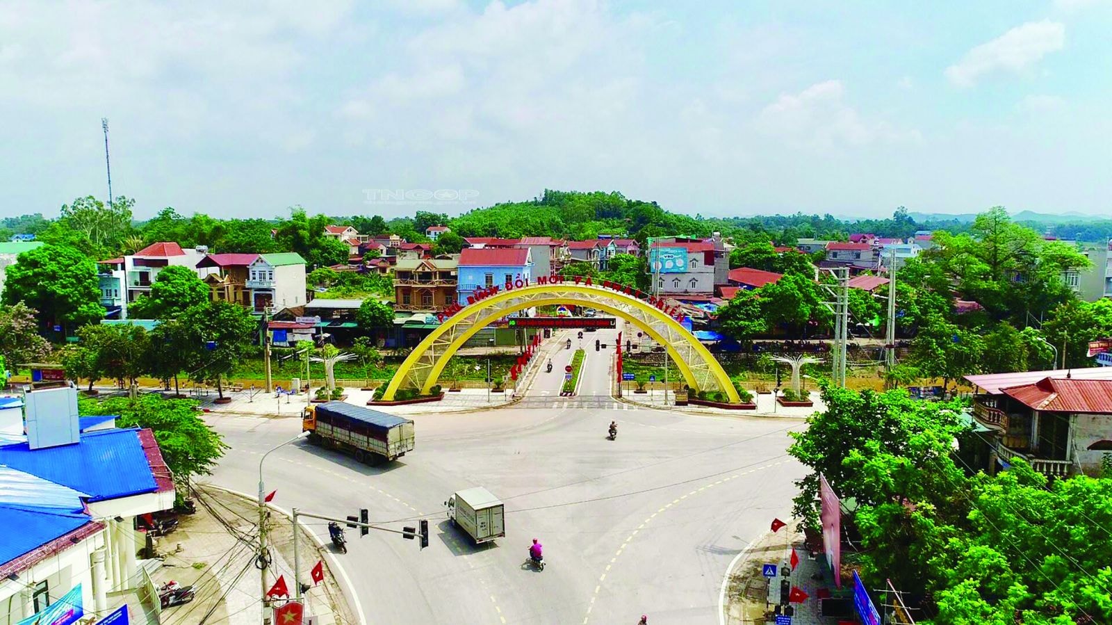 Huyện Phú Bình, tỉnh Thái Nguyên đạt chuẩn nông thôn mới nâng cao.