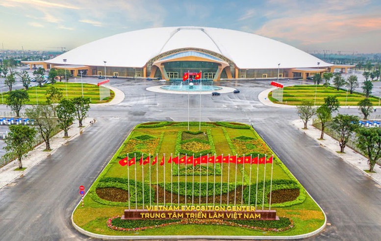 Triển lãm thành tựu Đất nước nhân dịp kỷ niệm 80 năm Ngày Quốc khánh tổ chức tại Trung tâm Triển lãm Quốc gia, Cổ Loa, Đông Anh, Hà Nội.
