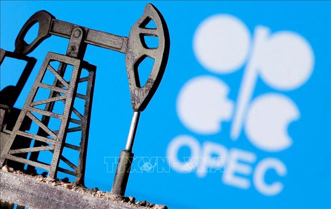 Hình ảnh 3D về biểu tượng Tổ chức Các nước xuất khẩu dầu mỏ (OPEC). (Ảnh: REUTERS/TTXVN)
