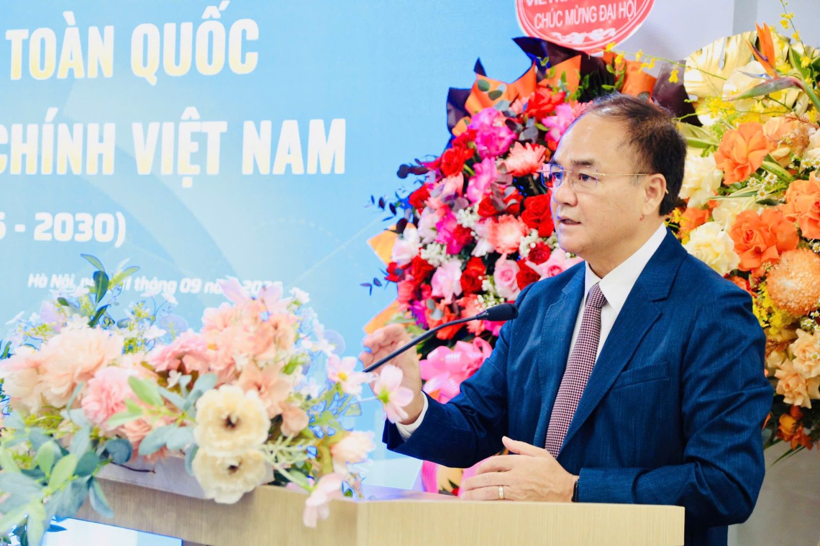 Ông Vũ Chiến Thắng, Thứ trưởng Bộ Nội vụ phát biểu chỉ đạo Đại hội.