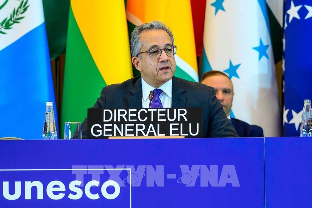 Tân Tổng Giám đốc UNESCO, ông Khaled El-Enany. (Ảnh: TTXVN)