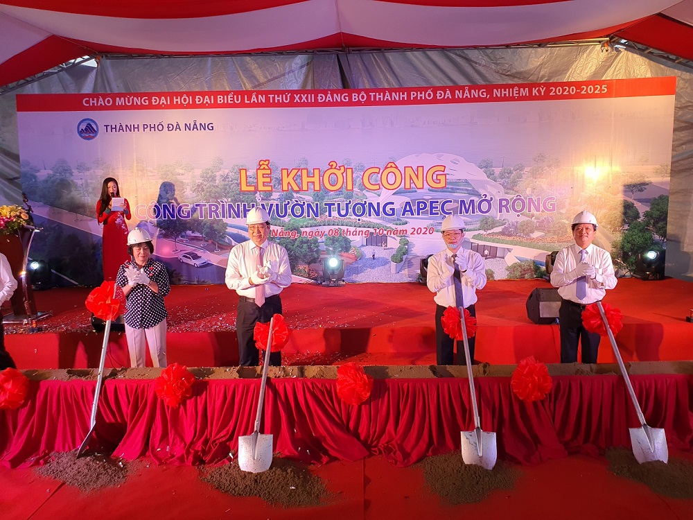 Lãnh đạo TP.Đà Nẵng khởi công Dự án mở rộng Công viên APEC.