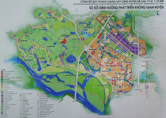 Thị trấn Kim Hoa thuộc Khu vực 4 của Đồ án quy hoạch huyện Mê Linh