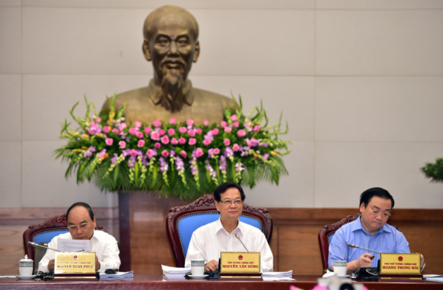 Thủ tướng Nguyễn Tấn Dũng chủ trì phiên họp Chính phủ thường kỳ tháng 5/2015