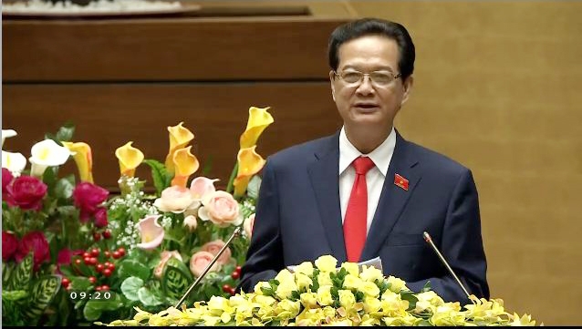 Thủ tướng Chính phủ Nguyễn Tấn Dũng báo cáo trước Quốc hội sáng 20/10/2015
