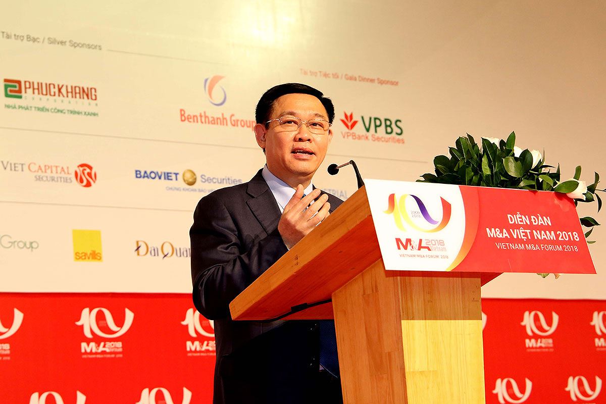 Phó thủ tướng Chính phủ Vương Đình Huệ phát biểu tại Diễn đàn