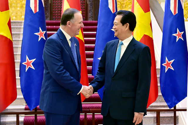Thủ tướng Nguyễn Tấn Dũng và Thủ tướng New Zealand John Key