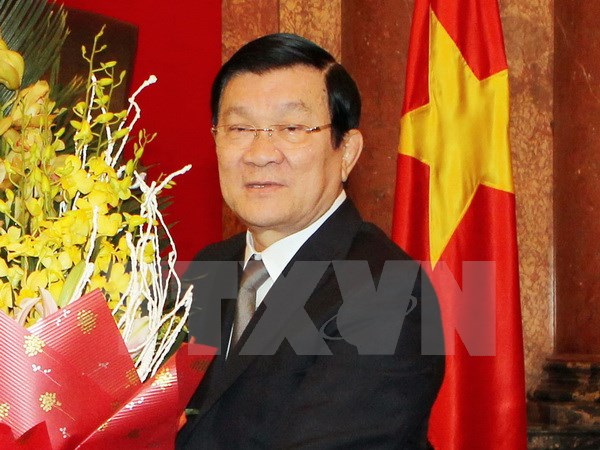 Chủ tịch nước Trương Tấn Sang. (Ảnh: Vietnam+)