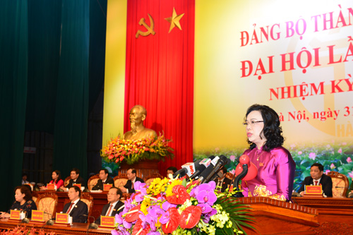 Bà Ngô Thị Thanh Hằng, Phó bí thư thường trực Thành Ủy Hà Nội