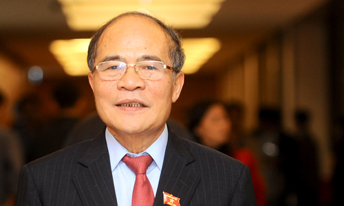 Chủ tịch Quốc hội khóa 13 Nguyễn Sinh Hùng. Ảnh: Giang Huy.