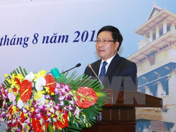 Phó thủ tướng, Bộ trưởng Ngoại giao Phạm Bình Minh phát biểu bế mạc Hội nghị
