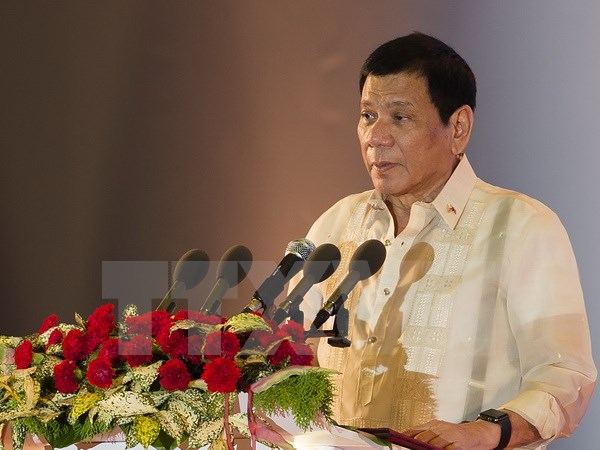 Tổng thống nước Cộng hòa Philippines Rodrigo Roa Duterte (Nguồn: AFP/TTXVN)