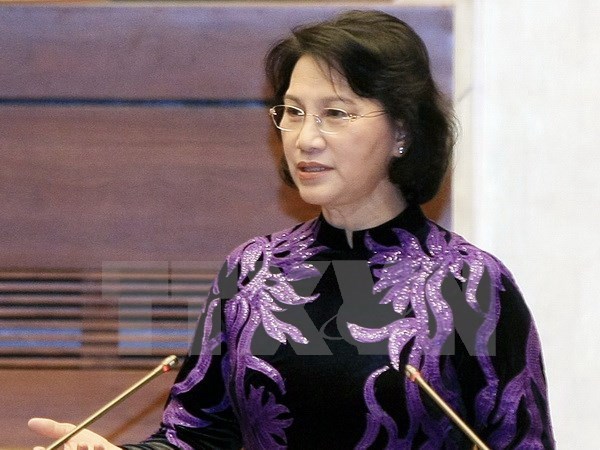 Chủ tịch Quốc hội Nguyễn Thị Kim Ngân (Ảnh: Phạm Kiên/TTXVN)