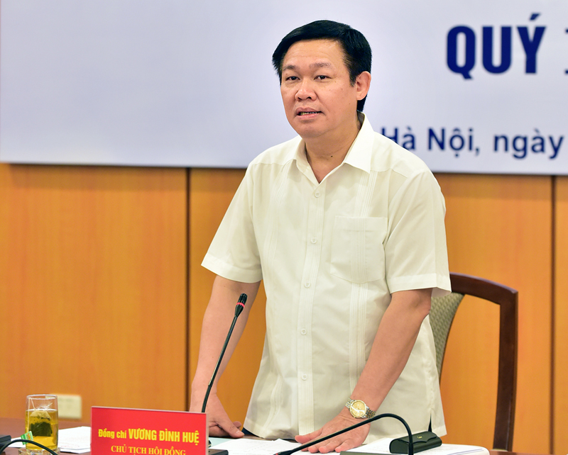 Phó Thủ tướng Vương Đình Huệ phát biểu tại phiên họp (Ảnh: VGP/Nhật Bắc)
