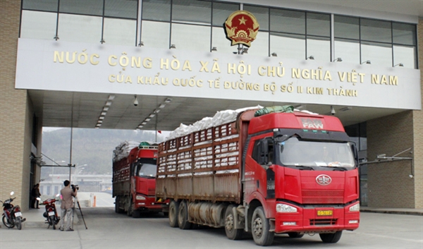 Cửa khẩu quốc tế Kim Thành (Ảnh: bienphong.com.vn)