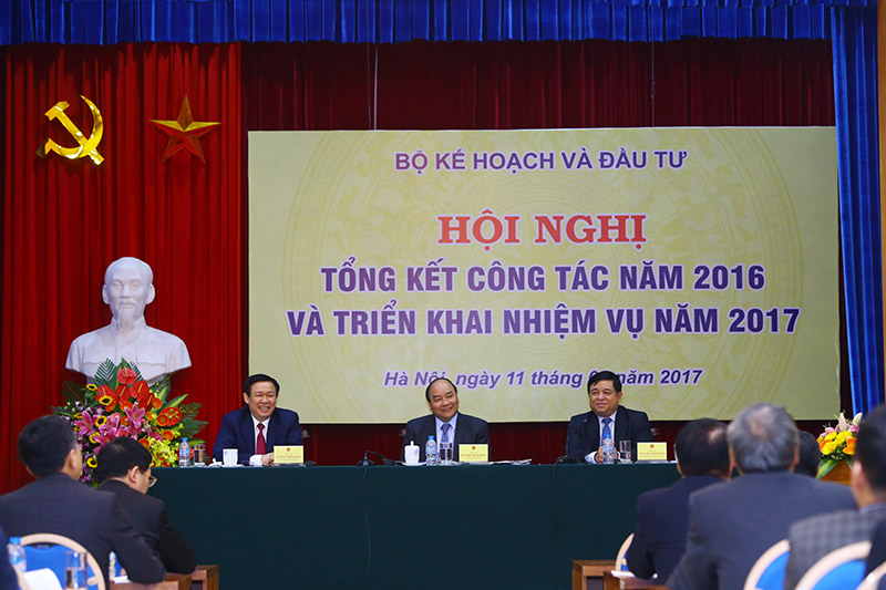 Hội nghị Tổng kết công tác năm 2016 và phương hướng nhiệm vụ năm 2017 Bộ Kế hoạch và Đầu tư (Ảnh: Dũng Minh)