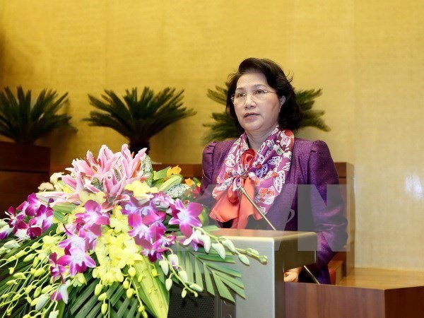 Chủ tịch Quốc hội Nguyễn Thị Kim Ngân (Ảnh: TTXVN)