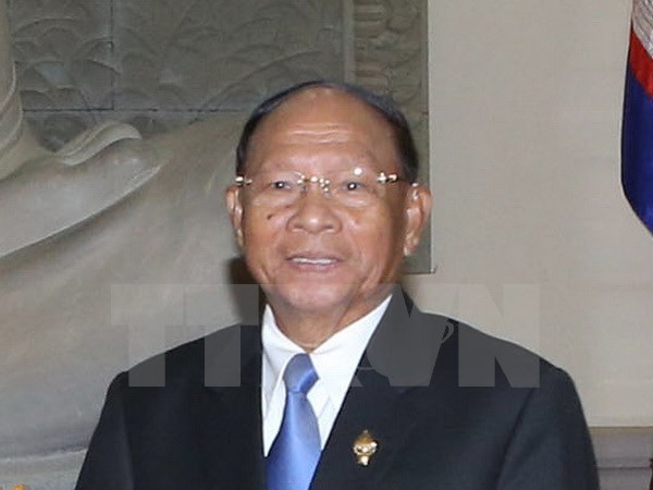 Chủ tịch Quốc hội Campuchia Samdech Heng Samrin (Ảnh: Trọng Đức)